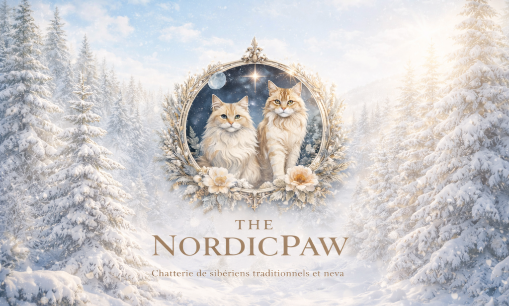 Bienvenue chez The NordicPaw, chatterie familiale en Gironde, dédiée au Sibérien traditionnel et au Neva Masquerade. Nous élevons des chats aussi beaux qu’attachants, connus pour leur grande douceur, leur intelligence et leur incroyable présence au quotidien. Ici, chaque chaton grandit au rythme de la maison : manipulations précoces, jeux, stimulations et beaucoup d’attention, pour favoriser une socialisation naturelle et des tempéraments sereins. Notre sélection met l’accent sur le type traditionnel, l’équilibre de caractère et le suivi de santé, avec une approche respectueuse et passionnée. Que vous soyez séduit par l’élégance du Sibérien classique ou par le contraste raffiné du Neva Masquerade, The NordicPaw vous accueille en Gironde pour vous faire découvrir nos chats, nos portées et notre façon d’élever : avec sérieux, tendresse et transparence — pour des compagnons bien dans leurs pattes, prêts à rejoindre leur famille.