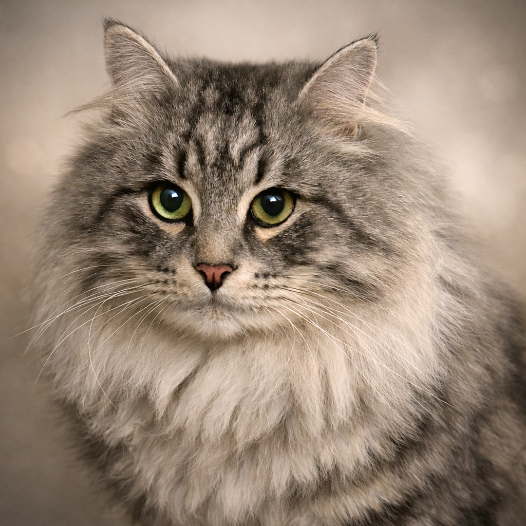 Sibérien silver tabby